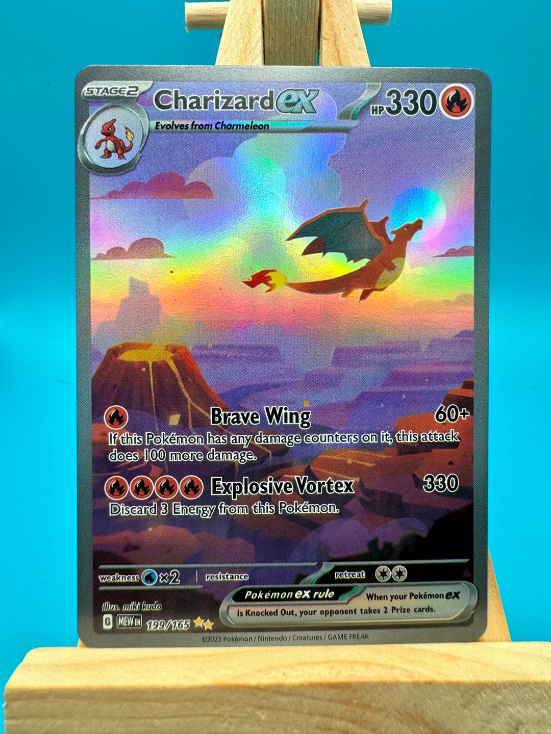 Charizard EX 199 Holographic Pokemon Card Mint - Etsy