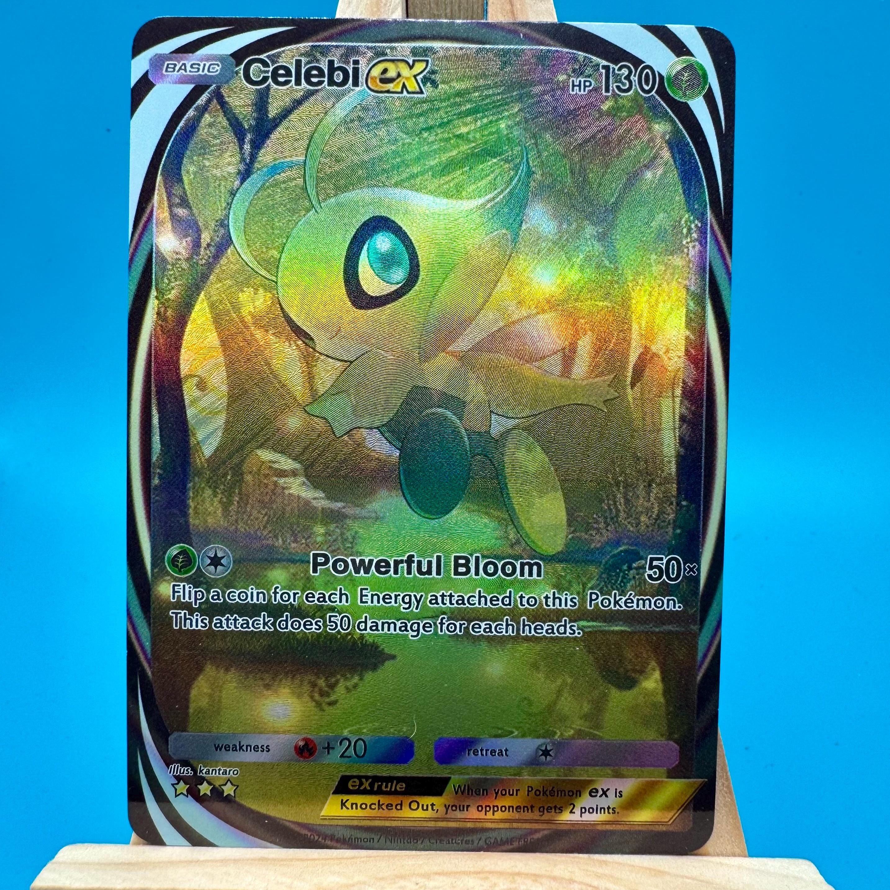 celebi ex pokemon card Pokémon Booster Pack 6-Slot EVORETRO Acrylic Display Dispenser – EVORETRO  Canada main image 0