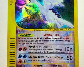 Lugia Crystal vintage Pokemon Card E series 090/087 Japanese