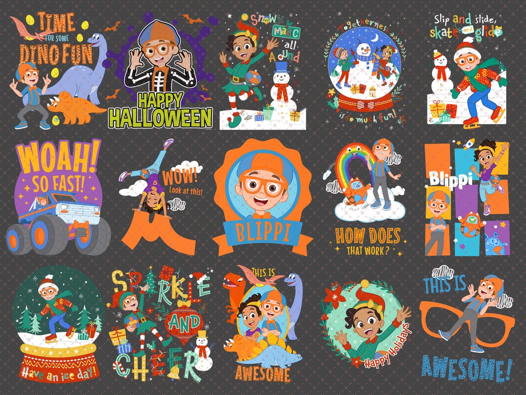 Blippi PNG Bundle, Blippi Clipart, Sublimation Design, Instant Download ...