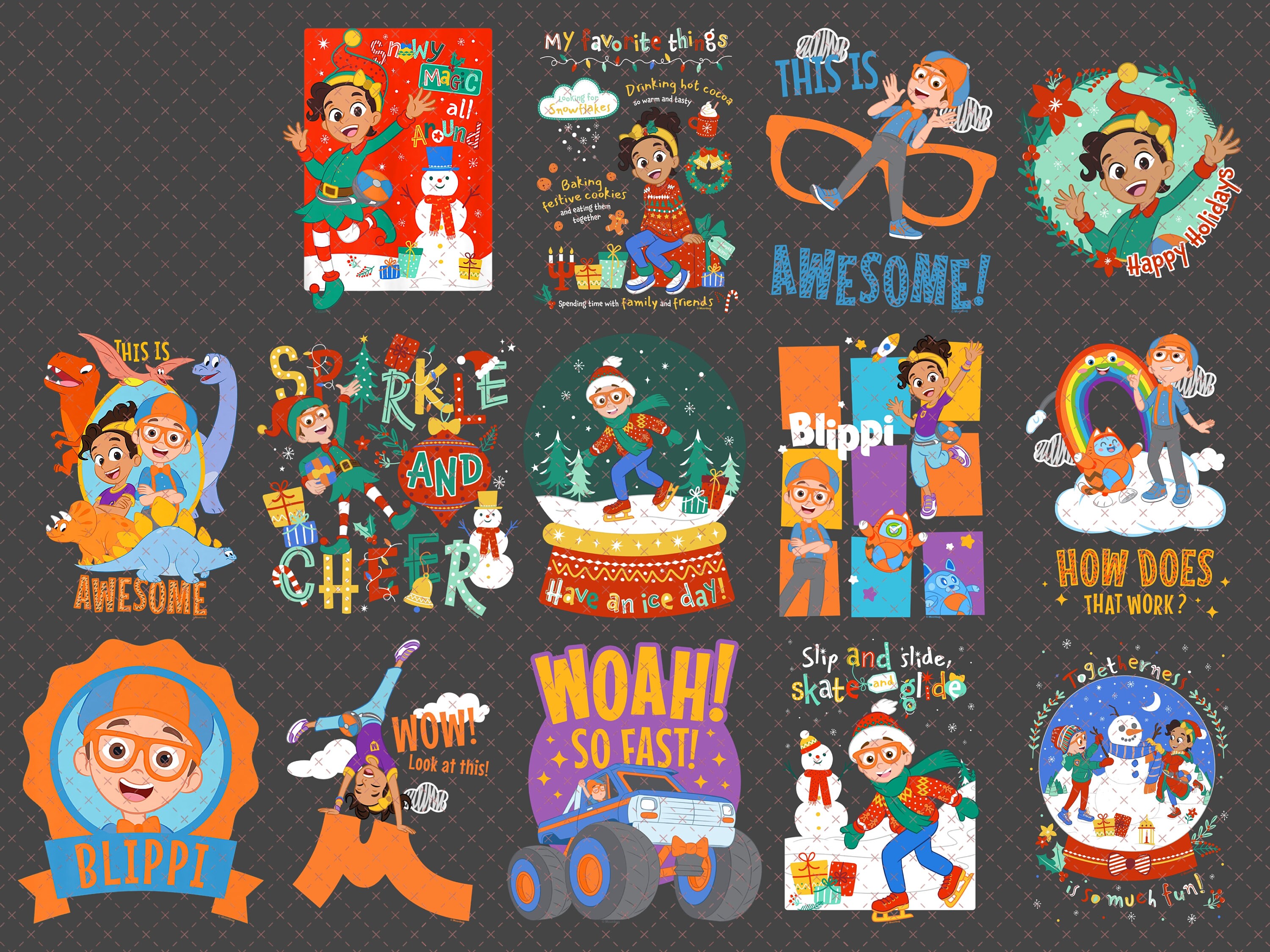 Blippi PNG Bundle, Blippi Clipart, Sublimation Design, Instant Download ...