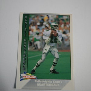 Randall Cunningham 1990 Pacific Football Card In Excellent Condition, Collectors Item, Sports Card, Gift for Him