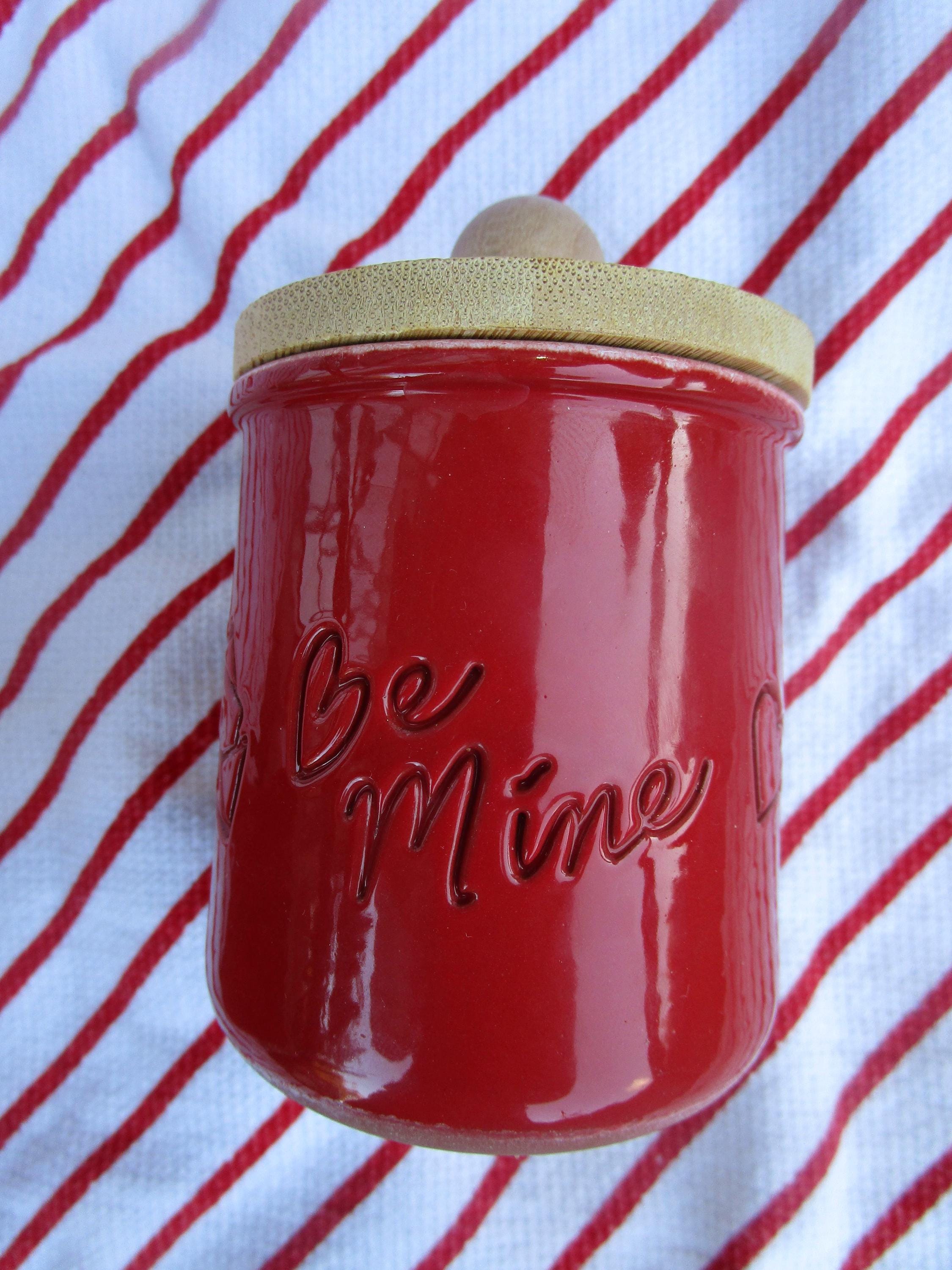 jar　0527 Limited Edition Red La Fermiere Yogurt Jars - 5.6 Oz. Eco-friendly