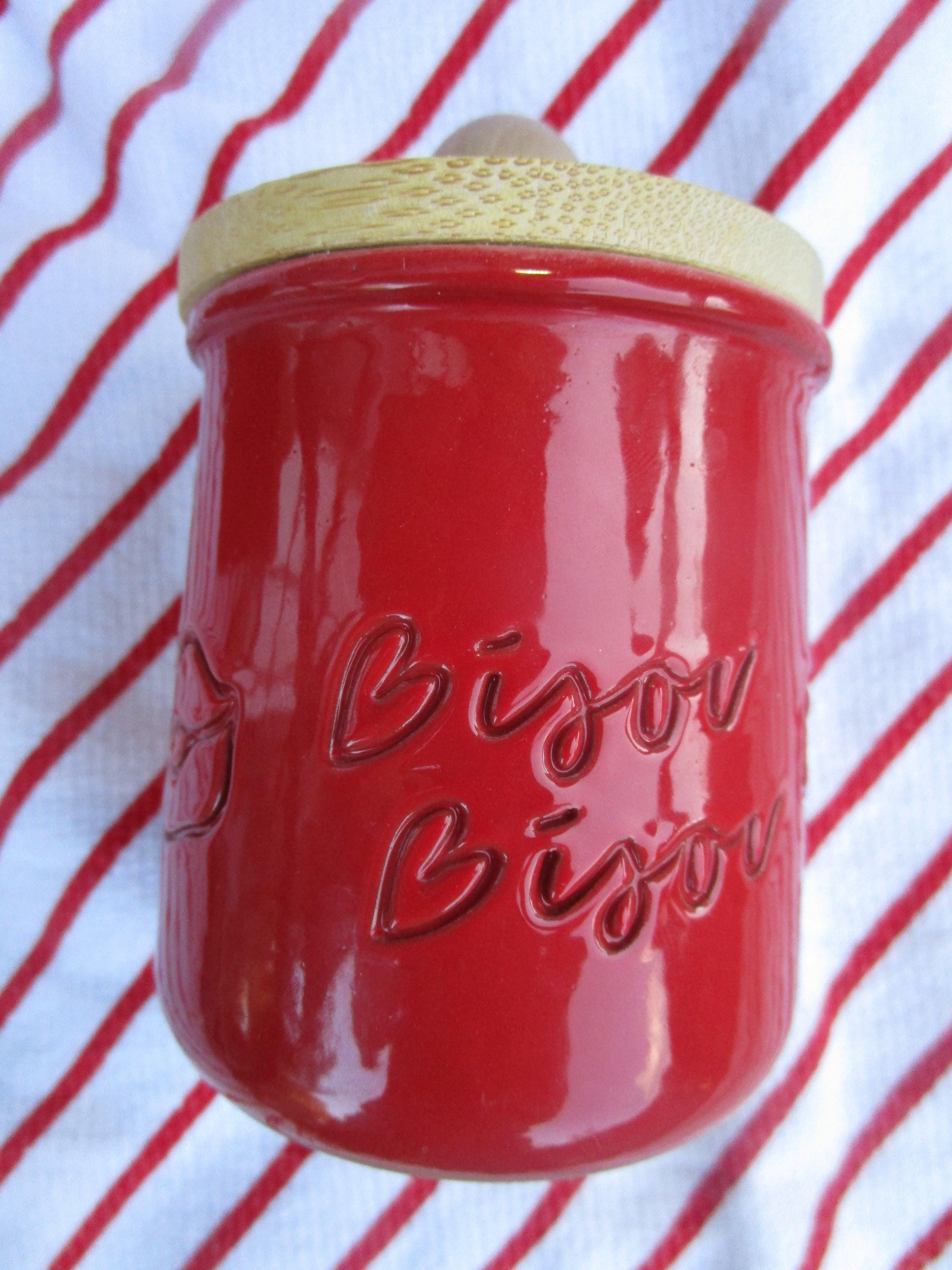 jar　0527 Limited Edition Red La Fermiere Yogurt Jars - 5.6 Oz. Eco-friendly