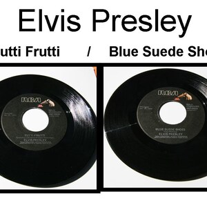 Elvis Presley 45 rpm Vinyl Record  Blue Suede Shoes/Tutti Frutti, Collectors Item, King of Rock&#39;n&#39;Roll, Classic Rock