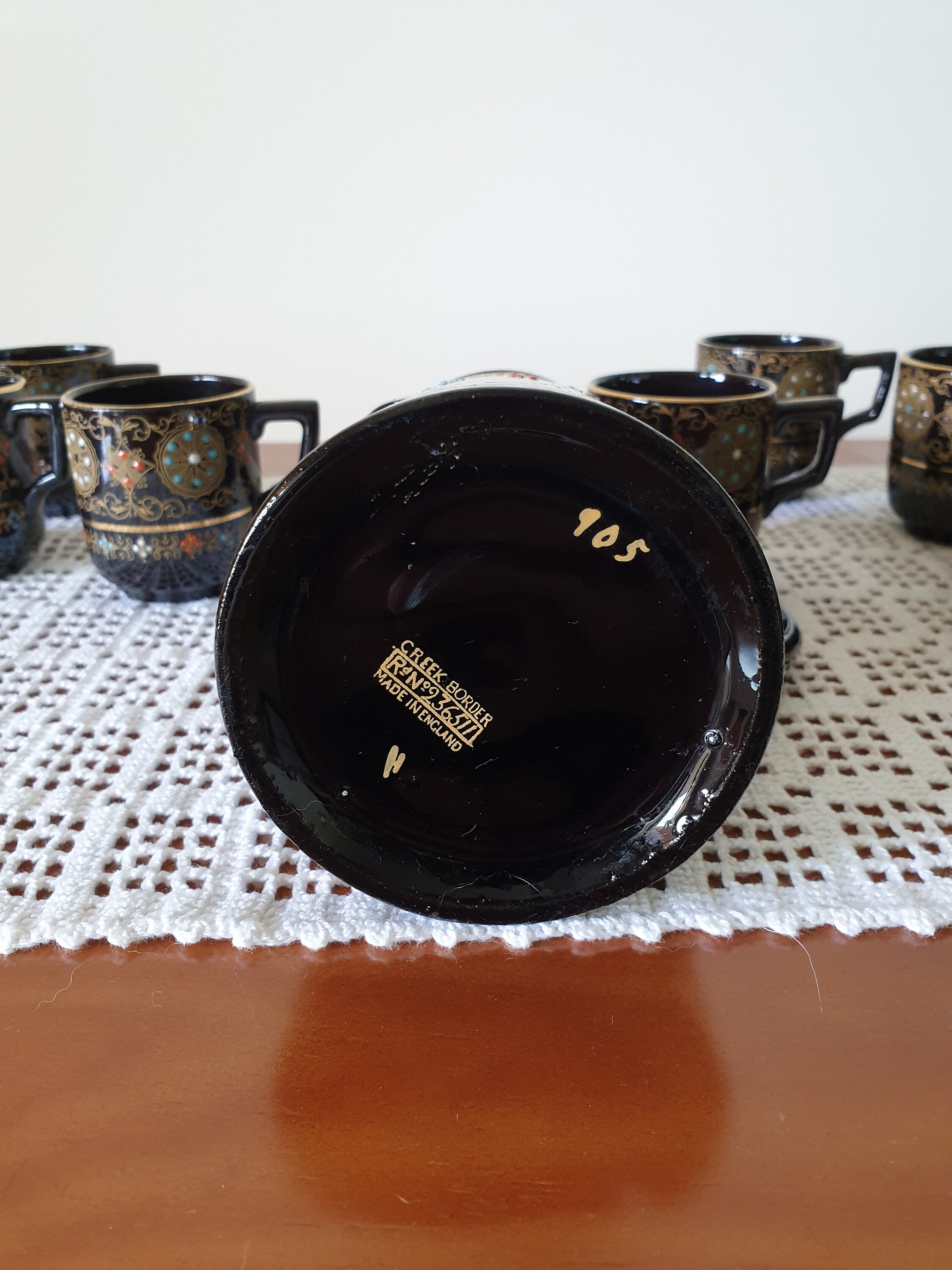 XIX Century Gibson and Son Design Greek Border - Coffee Pot