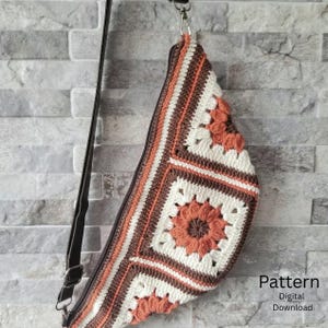 Crochet Granny Square Bag Pattern: Easy Phone Pouch.