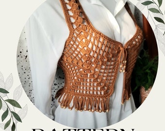 極美品✨】MEDI SHELL MOTIF CROCHET KNIT VEST