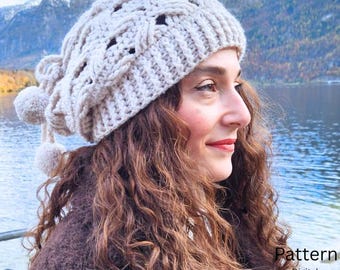 Crochet Beanie Pattern, Unisex Kids & Adult Hat.