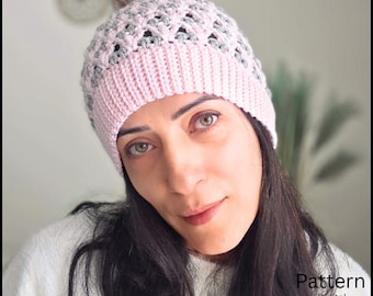 Crochet Beanie Pattern, Cozy Winter Hat, Kids Adults.