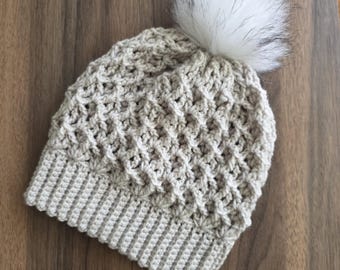 Häkelanleitung für eine Mütze, kuschelige Wintermütze, für Kinder und Erwachsene.