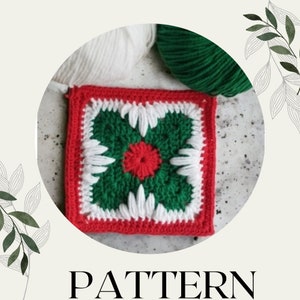 Crochet Pattern, Multi Color Granny Square, Instant Download PDF File, Written Instruction, Pictures.
