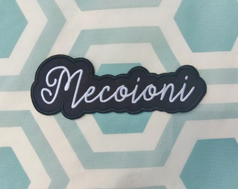 Italian Iron-on Embroidered Patch_Mecoioni