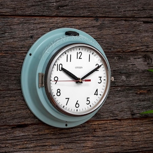 Vintage Maritime Ship's Citizen wall clock Silent/Sweep Movement Original Nautical Industrial clock Slave wall decor clock Marine Time Clock