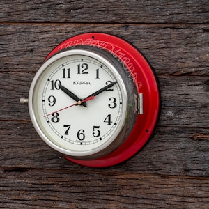 Original Maritime Ship's Kappa wall clock Silent/Sweep Movement Vintage Nautical Industrial clock Slave Retro clock Wall Decor Clock Korea