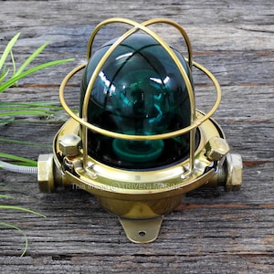Refurbish Nautical Ship Light Vintage Brass Finish Marine Celling/Wall Deck Light Russian Light