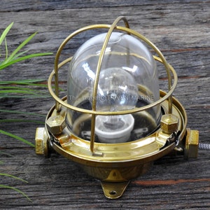 Nautical Refurbish Brass Finish Passageway Light Bulkhead Celling/Wall Deck Maritime Vintage Russian Lights
