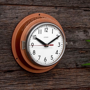 Maritime Ship's Citizen wall clock Silent/Sweep Movement Vintage Nautical Industrial clock wall Slave clock Navigation digital analog clock
