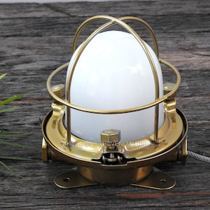 Russian Vintage Slave Reclaimed Nautical Brass Finish Passageway Light Bulkhead Celling/Wall Deck Maritime light