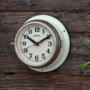 Navigation Maritime Kappa wall clock Nautical Industrial Wall Decor Clock Slave Ship Boat Retro clock Vintage Original Clock Silent Working