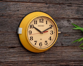 1990s Seiko, Vintage Japan Clock With a Timer by Quartz in