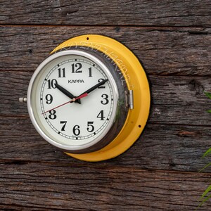 Maritime Ship's Kappa wall clock Nautical Industrial Wall Decor Clock Slave Boat Retro clock Vintage Original Clock Silent/Sweep working