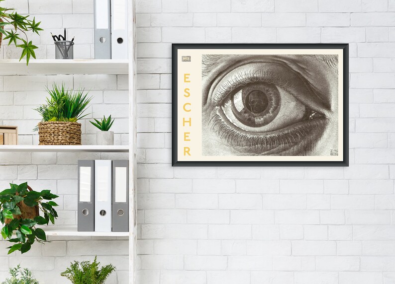 EYE M.C Escher Poster Print Fine Art Exhibition Print - Etsy