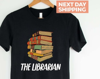 Grappig bibliothecaris-T-shirt: boekenliefhebber cadeau, kinderachtig T-shirt