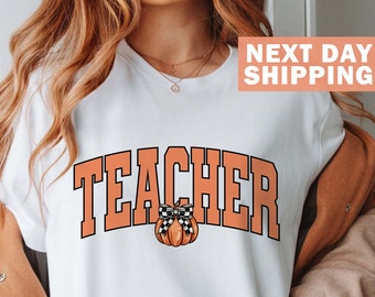 Teacher Pumpkin Halloween Shirt: Spooky Holiday Tee