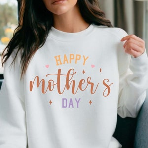 Happy Mother&#39;s Day Sweatshirt, Mom Sweater, Mom Heart Gift, Happy Mom Sweatshirt, Mother&#39;s Day Sweatshirt, Mother&#39;s Love Shirt, Mom Shirt
