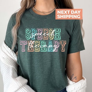 Camiseta para fonoaudiólogo, Camiseta para fonoaudiólogo, Camiseta &quot;É um bom dia para fonoaudiólogo&quot;, Presente para terapeuta, Camiseta para comunicação