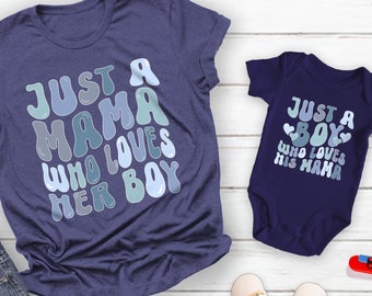 First Mother's Day Mommy and Me Shirts, Matching Mother Son Shirts, Mommy and Me Outfits, First Mother's Day Gift, Boy, Mama, Mini Shirts
