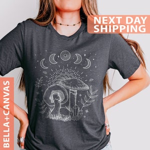 Mushroom Shirt,  Cottagecore Shirts,  Mushroom Clothing,  Cottagecore Clothes,  Goblincore Clothing,  Indie Clothes,  Botanical  Shirt Women