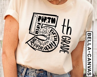 5th Grade Shirt, Grade Teacher Shirts, Back To School Shirt, Elementary Teacher, Fifth Grade Shirt, Teacher Shirts, 5th Grade Teacher