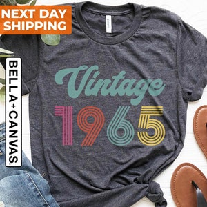Vintage 1965 Shirt, 60th Birthday Gift For Women, 60th Birthday Gift For Men, 60th Birthday Best Friend, 60th Birthday Shirt