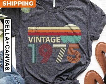 51st Birthday Shirt, Vintage 1975 Shirt, 51st Birthday Gift For Women, 51st Birthday Party, 51st Birthday Men, 1975 Tee, 51st Birthday Gift