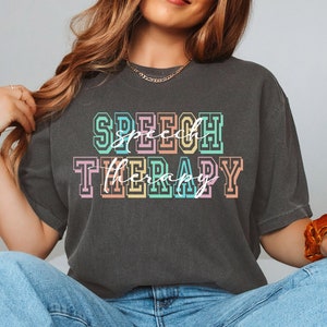 Camiseta para fonoaudiólogo, Camiseta para fonoaudiólogo, Camiseta &quot;É um bom dia para fonoaudiólogo&quot;, Presente para terapeuta, Cores de conforto para comunicação®