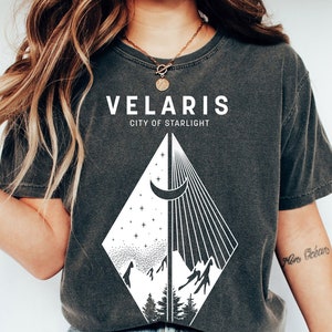 Velaris T shirt, SJM Licensed Bookish Shirt, ACOTAR T shirt, Feyre Shirt, Crescent City T shirt, Rhysand, IIIyria Shirt, Comfort Colors® SJM