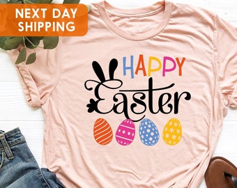 Happy Easter Shirt, Easter Bunny Shirt, Colorful Eggs Shirt, Easter Eggs Shirt, Egg Hunt Shirt, Easter Family Shirt, Easter Matching Shirt