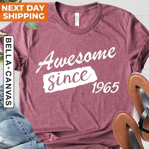 60th Birthday Shirt, 60th Birthday Gift, Sixtieth 60th Birthday For Her, 1965 Shirt, 60 and Fabulous, 60th Birthday Party, Born in 1965