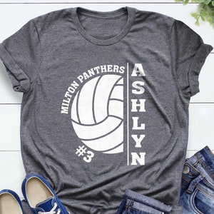 Personalized Volleyball Shirt, Custom Volleyball Shirt, Christmas Shirt, Volleyball Mom Shirt, Team Spirit Tee, Player Number and Name Shirt