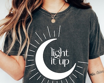 Light It Up SJM Shirt, Velaris Shirt, Crescent City T-Shirt, Haus der Erde und des Blutes, Light It Up SJM Comfort Colors® Shirt, Bookish Shirt
