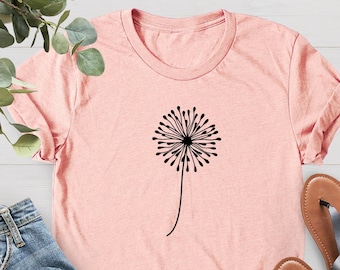 Dandelion T-shirt, Dandelion Mom Shirt, Mothers Day Shirt, Natural Shirt, Dandelion Flowers Gift Shirt, Wildflower Shirt, Christmas Gift