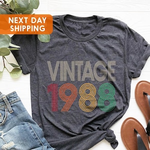 Vintage 1988 Shirt, 37th Birthday Shirt, 37th Birthday Gift For Women,37th Birthday Gift For Men,37th Birthday Best Friend,37th Birthday Tee