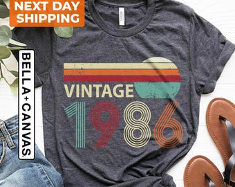 40th Birthday Shirt, Retro 1986 Shirt, Gift for Mom, 40th Birthday Gift For Women, 40th Birthday Men, Vintage 1986 Shirt, 40th Birthday Gift