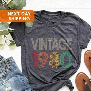 Vintage 1980 Shirt, 45th Birthday Shirt, 45th Birthday Gift For Women,45th Birthday Gift For Men,45th Birthday Best Friend,45th Birthday Tee