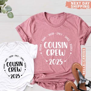 Custom Cousin Crew Shirt, Family Cousin Gifts, Holiday Shirt, Family Trip Shirt, Cousins T shirts, Matching Cousin Shirt, Vacation Shirt
