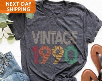 Vintage 1990 Shirt, 36th Birthday Shirt, 36th Birthday Gift For Women,36th Birthday Gift For Men,36th Birthday Best Friend,36th Birthday Tee