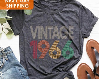 60th Birthday Shirt For Women, 60th Birthday Shirt For Men, 60th Birthday T-Shirt for Best Friend, Retro Shirt, Vintage 1966 Shirt
