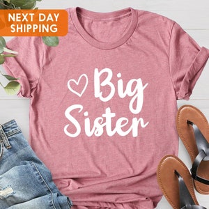 Big Sister Shirt, Little Sister Shirt, Sister Shirts, Pregnancy Announcement, Big Sis Shirt, Announcement Shirt, Christmas Gift